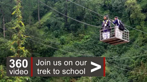 BBC Sisters Radhika and Yashoda in the Himalayan mountains of northern India