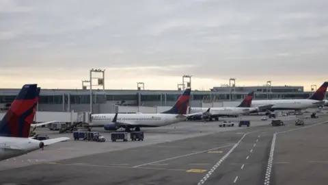 Getty Images Photo of Delta Air Lines planes at JFK