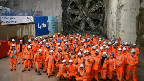 HS2 Ltd Engineers at the boring site