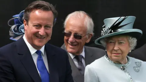 Getty Images The Queen with David Cameron