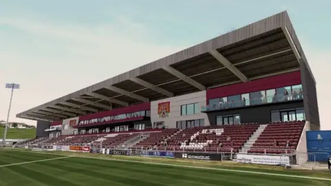 NTFC Computer generated image of the East Stand