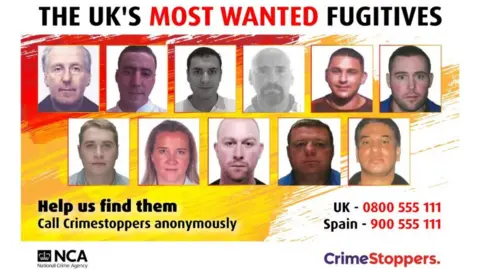 NCA/Crimestoppers UK's Most Wanted list