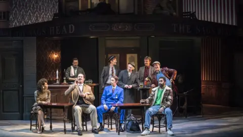 Johan Persson/Neil Reading PR Samantha Seager (Marlene), Andy Mace (Mike The Barman), Paul Whitehouse (Grandad), Tom Bennett (Del Boy), Jeff Nicholson (Boycie)