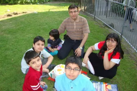 Family Picture Dr Abdul Shakoor and her five children died in the fire at their home in October 2012