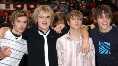 Getty Images McFly at the Spider-Man 2 premiere in 2004