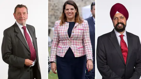 Labour Party / Getty Images Lord Blunkett, Caroline Nokes and Tan Dhesi