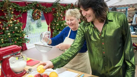 Mark Bourdillon/Charlotte Medlicott Val and Noel Fielding on The Great Christmas Bake Off