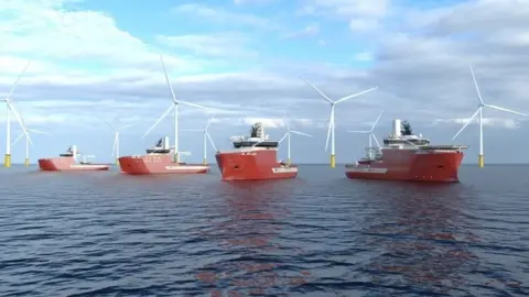 North Star North Star ships at wind farm