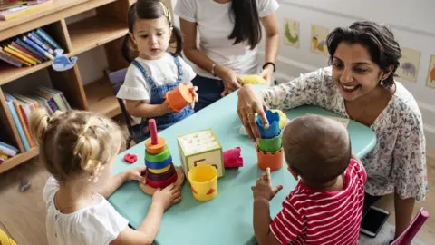 Getty Images Pre-school children learn