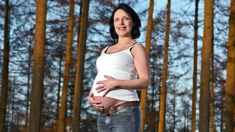 Richard Stanton Rhiannon Davies while pregnant with Kate