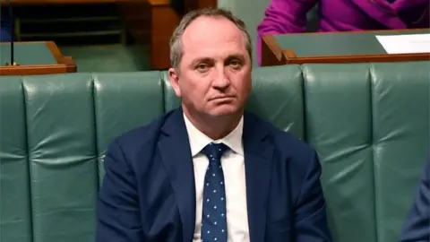 Reuters Australian Deputy PM Barnaby Joyce sits in parliament