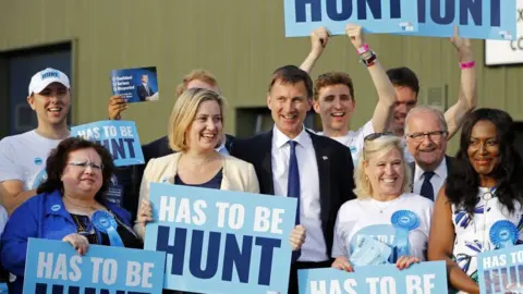 Getty Images Jeremy Hunt campaigning