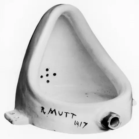 Alamy Marcel Duchamp's urinal wasn't deemed a work of art and considered indecent by the Society of Independent Artists