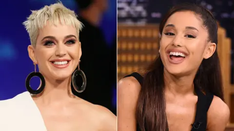 Reuters / Getty Katy Perry and Ariana Grande