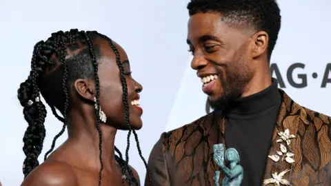 Getty Images Lupita Nyong'o and Chadwick Bose