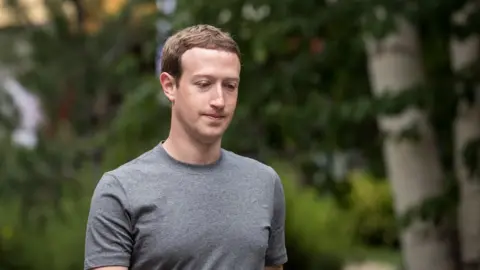 Getty Images Mark Zuckerberg, chief executive officer and founder of Facebook Inc., walks in Sun Valley, Idaho where he's attending the fourth day of the annual Allen Company Sun Valley Conference, in July 2017