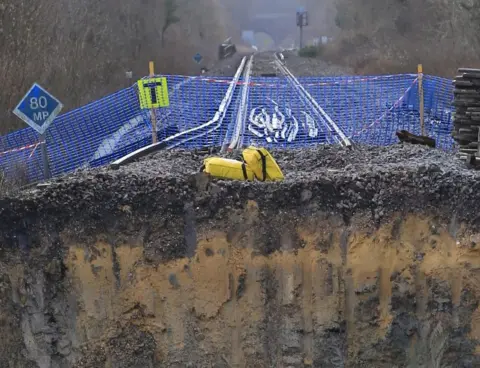 Network Rail Botley landslip