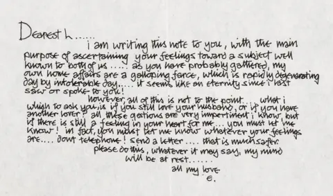 PAttie Boyd / Christies Eric Clapton's letter to Pattie Boyd