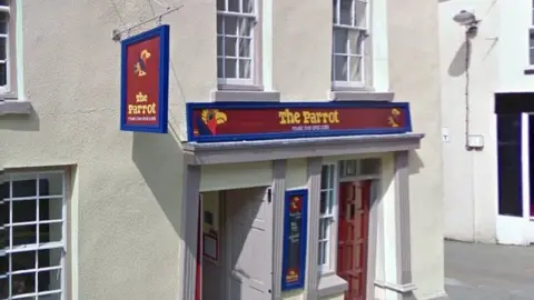 Google Parrot venue in Carmarthen