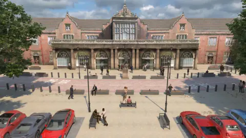 Stoke on Trent City Council Artists drawing of regeneration