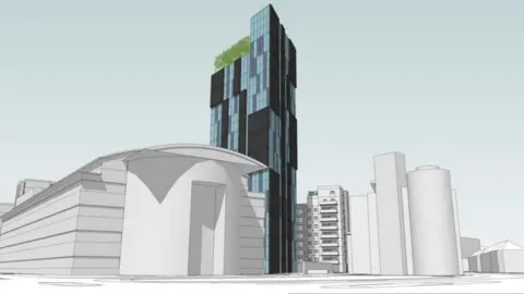 CW Architects Proposed development on the ITEC site in Butetown