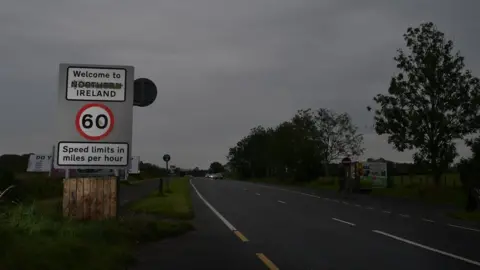 Charles McQuillan/Getty Images Border road County Londonderry in September 2020