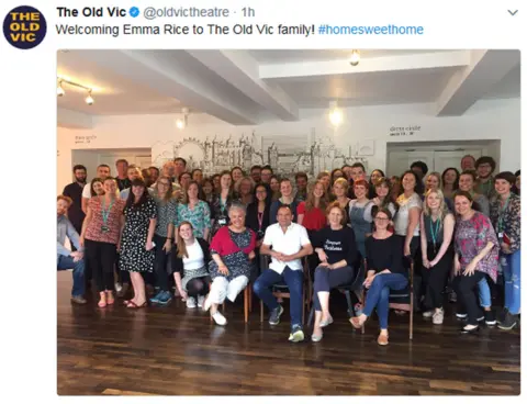 @oldvictheatre Old Vic tweet