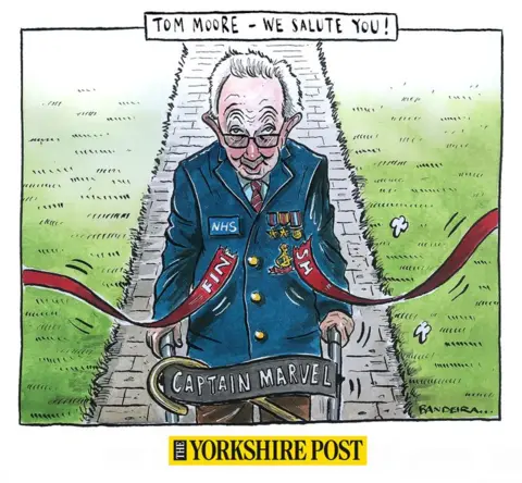 Graeme Bandeira, Yorkshire Post Graeme Bandeira's cartoon depicting Capt Tom