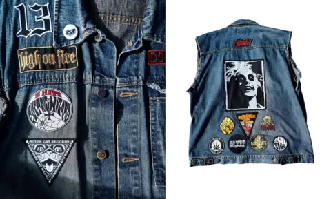 Dan Giannopoulos A sleeveless battle jacket