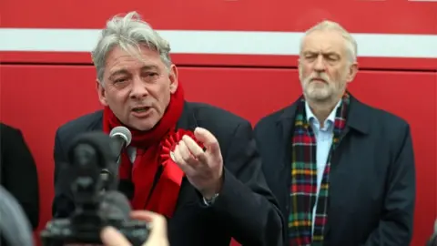 PA Media Richard Leonard and Jeremy Corbyn
