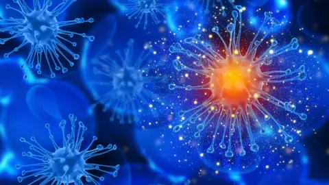 Getty Images Virus cells graphic