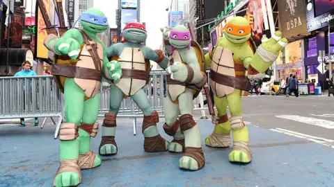 Getty Images Teenage Mutant Ninja Turtles in New York, 2013