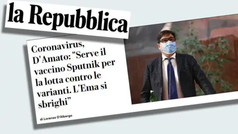 La Repubblica Headline from La Repubblica