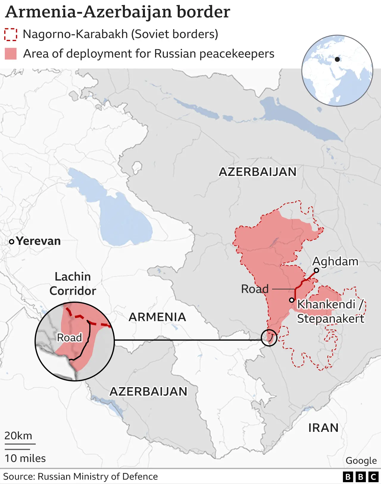 Map of Nagorno-Karabakh