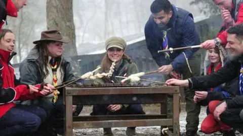 Getty Images Duchess of Cambridge at Scout camp