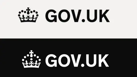 UK Government Old and new GOV.UK logos side-by-side