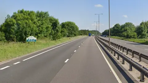 Military and supermarket vehicle crash closes A38 in Derby