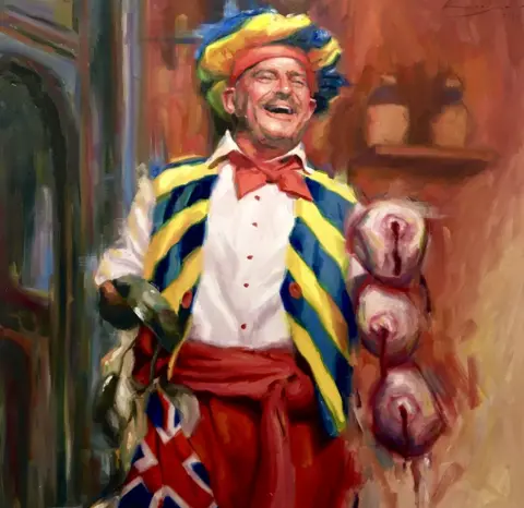 Peter Keegan Andy Collins in Bra for Three