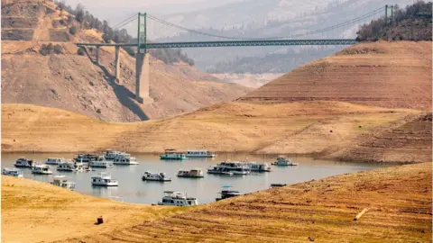 Getty Images Rivers and reservoirs have shrunk dramatically in the past 20 years