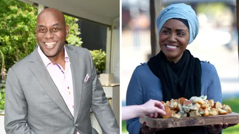 Getty Images Ainsley Harriott and Nadiya Hussain