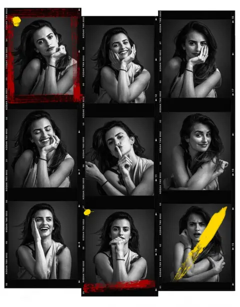 Andy Gotts Penelope Cruz poses for portraits