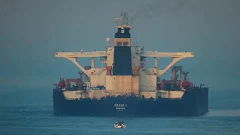 Reuters The seized Grace 1 oil tanker