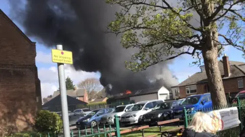 Jack Brady Fire in Avenue Close