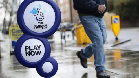 PA National Lottery sign