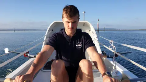 Louis, Felix and Finn Ambrose Felix Ambrose out rowing