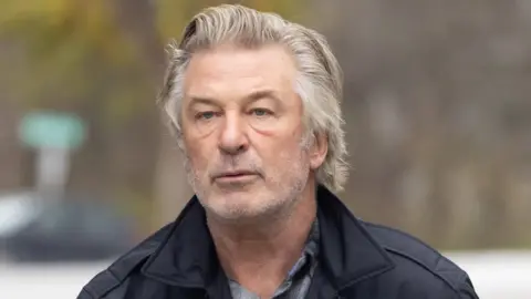 Getty Images Alec Baldwin after the incident in October 2021