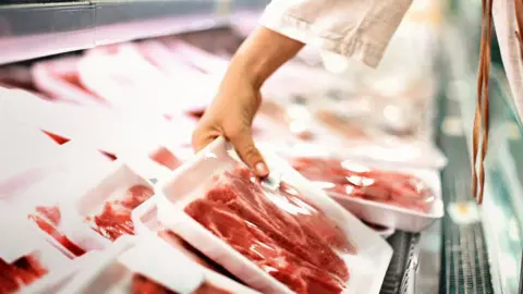 Getty Images Beef in a supermarket chiller