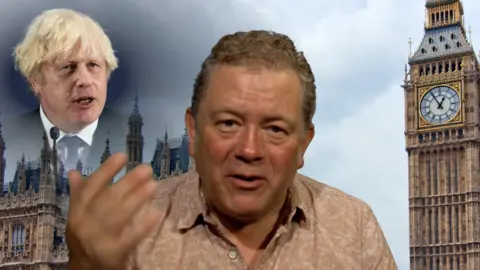 Jon Culshaw impersonating Boris Johnson.