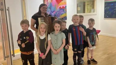 Catriona's class at Cultúrlann McAdam Ó Fiaich