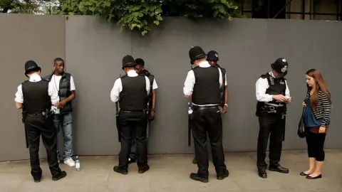 Getty Images Stop and search at Notting Hill Carnival